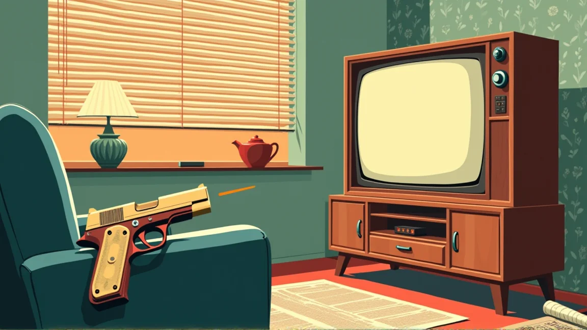 「席を立たずに、わずらわしいコマーシャルを黙らせられます」1955年のテレビリモコンには引き金が付いていた
