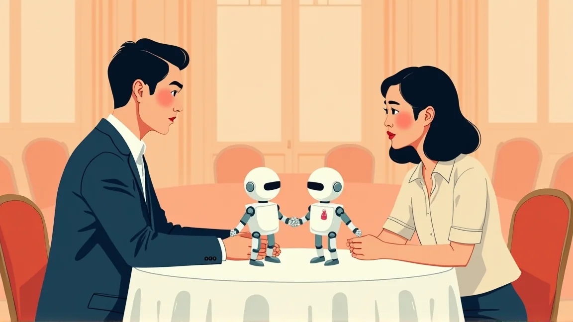 「ロボット同士が3分しゃべり、本人たちは黙って聞くだけ」日本の婚活パーティーで、28人から4組のカップルが生まれていた…知ってた？